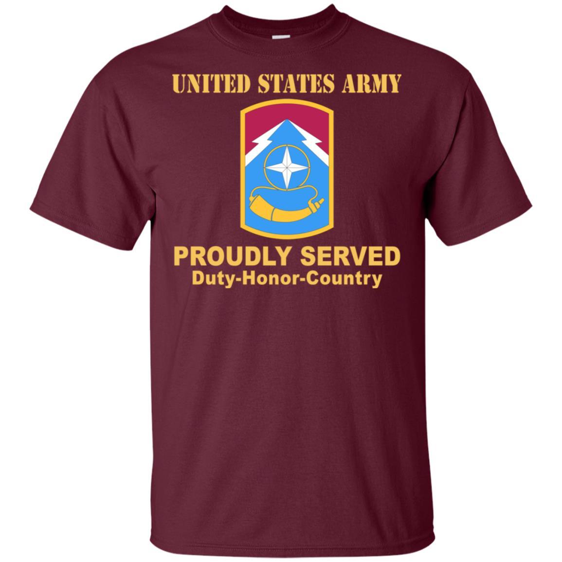 US ARMY 174TH INFANTRY BRIGADE- Proudly Served T-Shirt On Front For Men-TShirt-Army-Veterans Nation