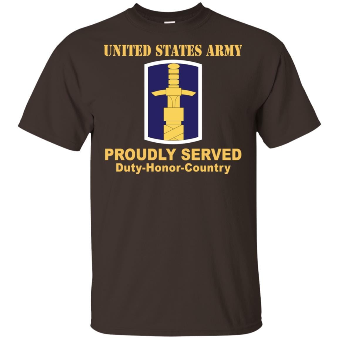 US ARMY 321 CIVIL AFFAIRS BRIGADE- Proudly Served T-Shirt On Front For Men-TShirt-Army-Veterans Nation