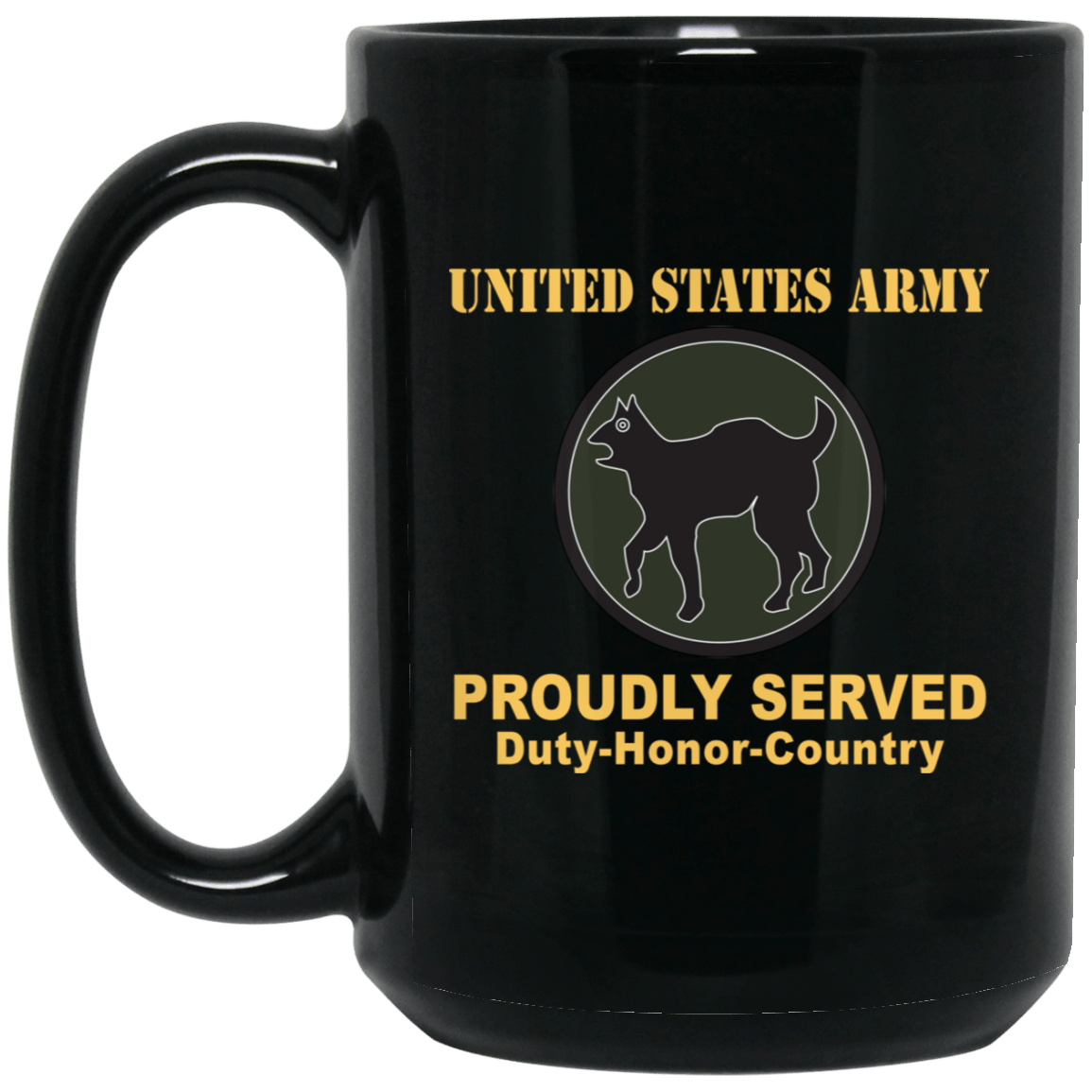 US ARMY 81 REGIONAL SUPPORT COMMAND - 11 oz - 15 oz Black Mug-Mug-Army-CSIB-Veterans Nation