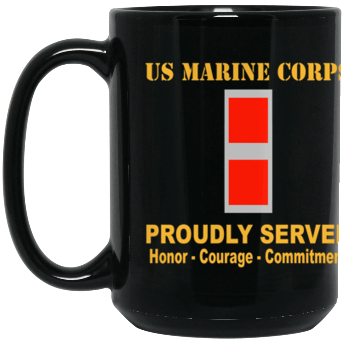 USMC W-3 Chief Warrant Officer 3 CW3 CW3 Warrant Officer Ranks Proudly Served Core Values 15 oz. Black Mug-Drinkware-Veterans Nation