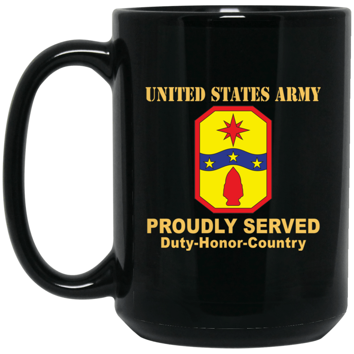 US ARMY 371ST SUSTAINMENT BRIGADE- 11 oz - 15 oz Black Mug-Mug-Army-CSIB-Veterans Nation