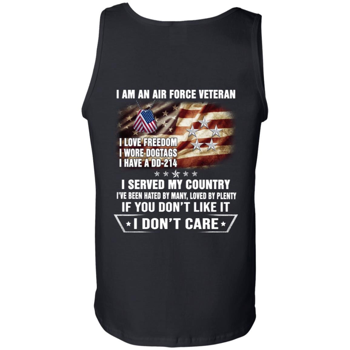 I Am An Air Force O-10 General of the Air Force GAF O10 General Officer Ranks Veteran T-Shirt On Back-TShirt-USAF-Veterans Nation