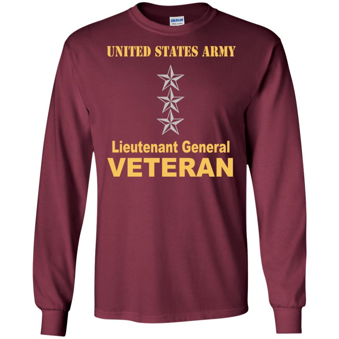 US Army O-9 Lieutenant General O9 LTG General Officer Veteran Men T Shirt On Front-TShirt-Army-Veterans Nation