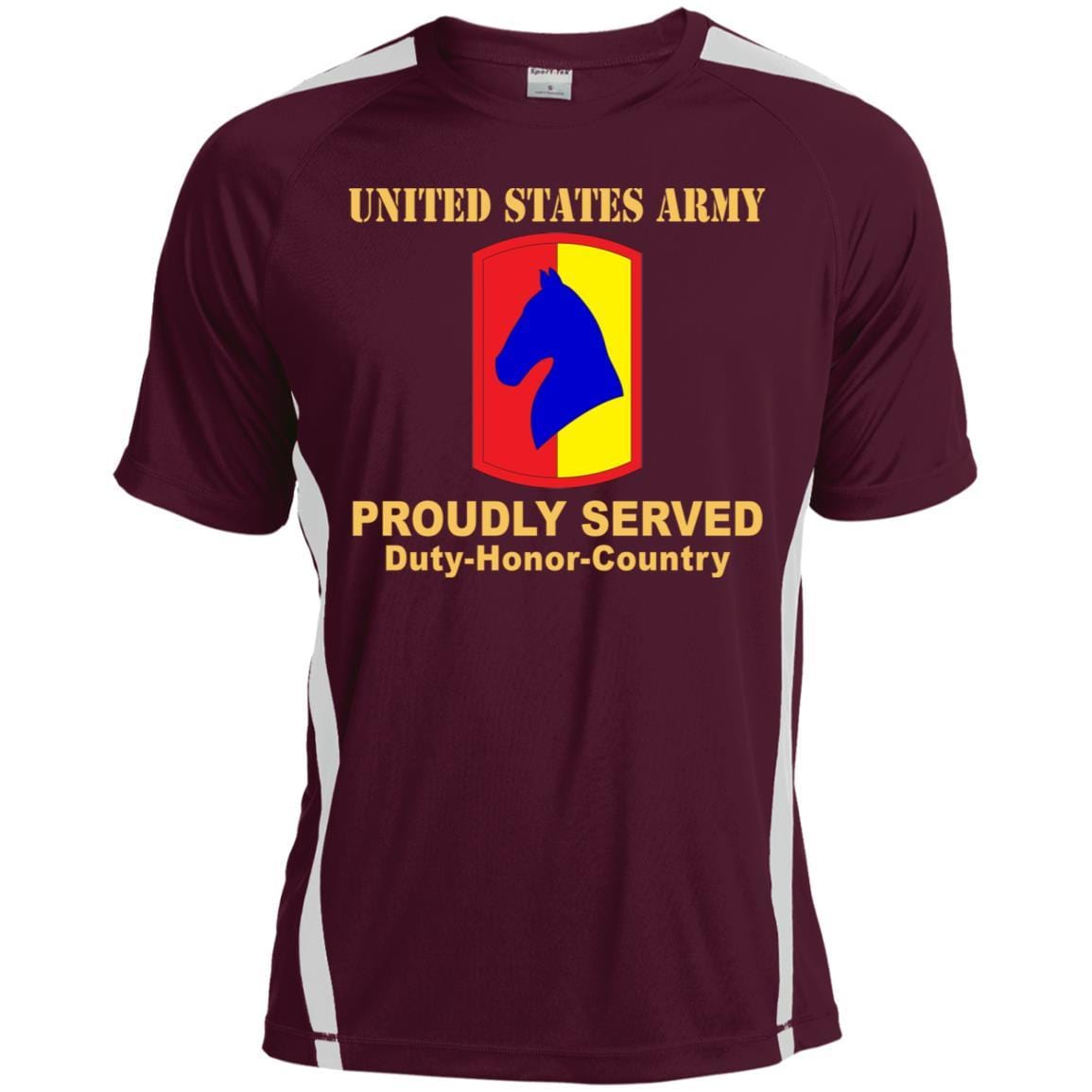 US ARMY 138TH FIRES BRIGADE- Proudly Served T-Shirt On Front For Men-TShirt-Army-Veterans Nation