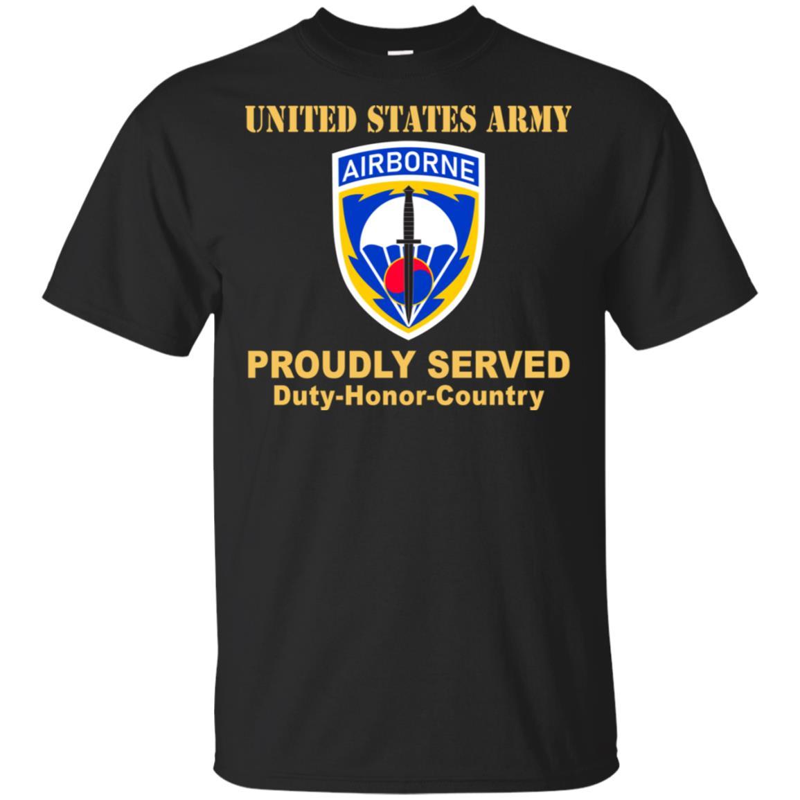 US ARMY SPECIAL OPERATIONS COMMAND KOREA- Proudly Served T-Shirt On Front For Men-TShirt-Army-Veterans Nation