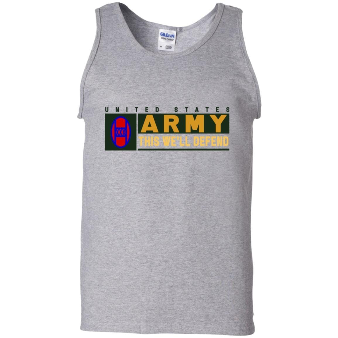US Army 30TH ARMORED BRIGADE COMBAT TEAM- This We'll Defend T-Shirt On Front For Men-TShirt-Army-Veterans Nation