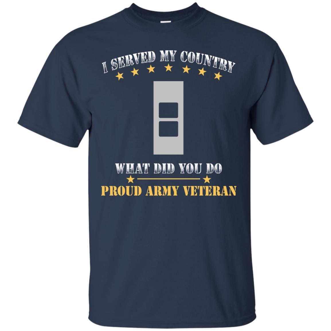 US Army W-2 Chief Warrant Officer 2 W2 CW2 Warrant Officer Ranks Men Front T Shirt - Proud US Army Veteran-TShirt-Army-Veterans Nation