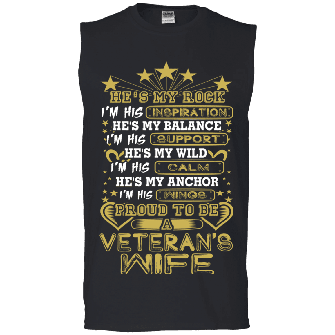 Military T-Shirt "PROUD TO BE A VETERAN'S WIFE"-TShirt-General-Veterans Nation