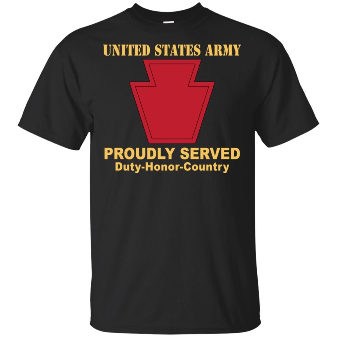 US ARMY 28TH INFANTRY DIVISION - Proudly Served T-Shirt On Front For Men-TShirt-Army-Veterans Nation