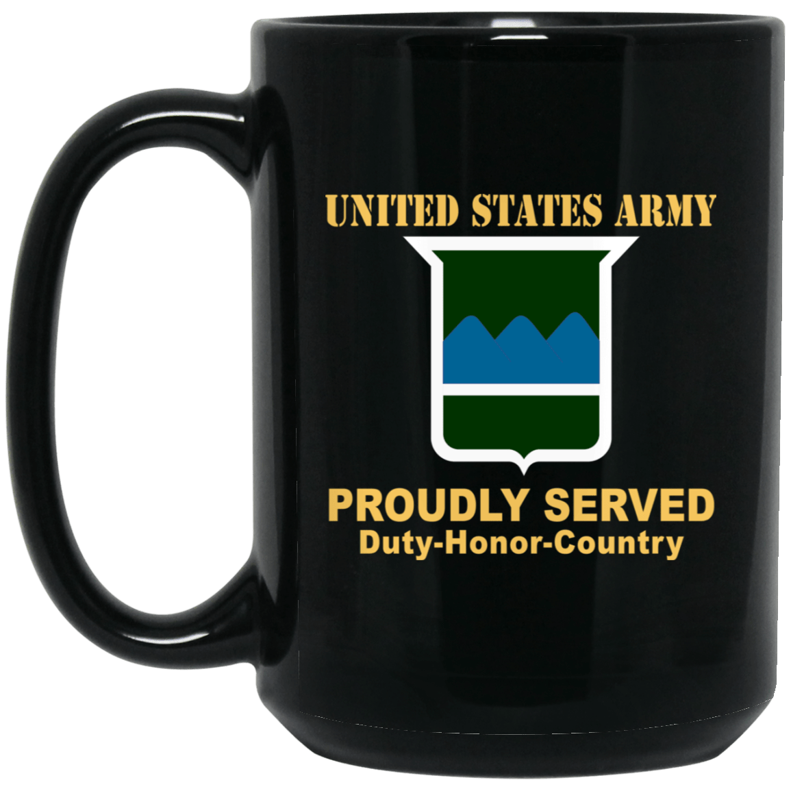 US ARMY 80TH TRAINING COMMAND - 11 oz - 15 oz Black Mug-Mug-Army-CSIB-Veterans Nation