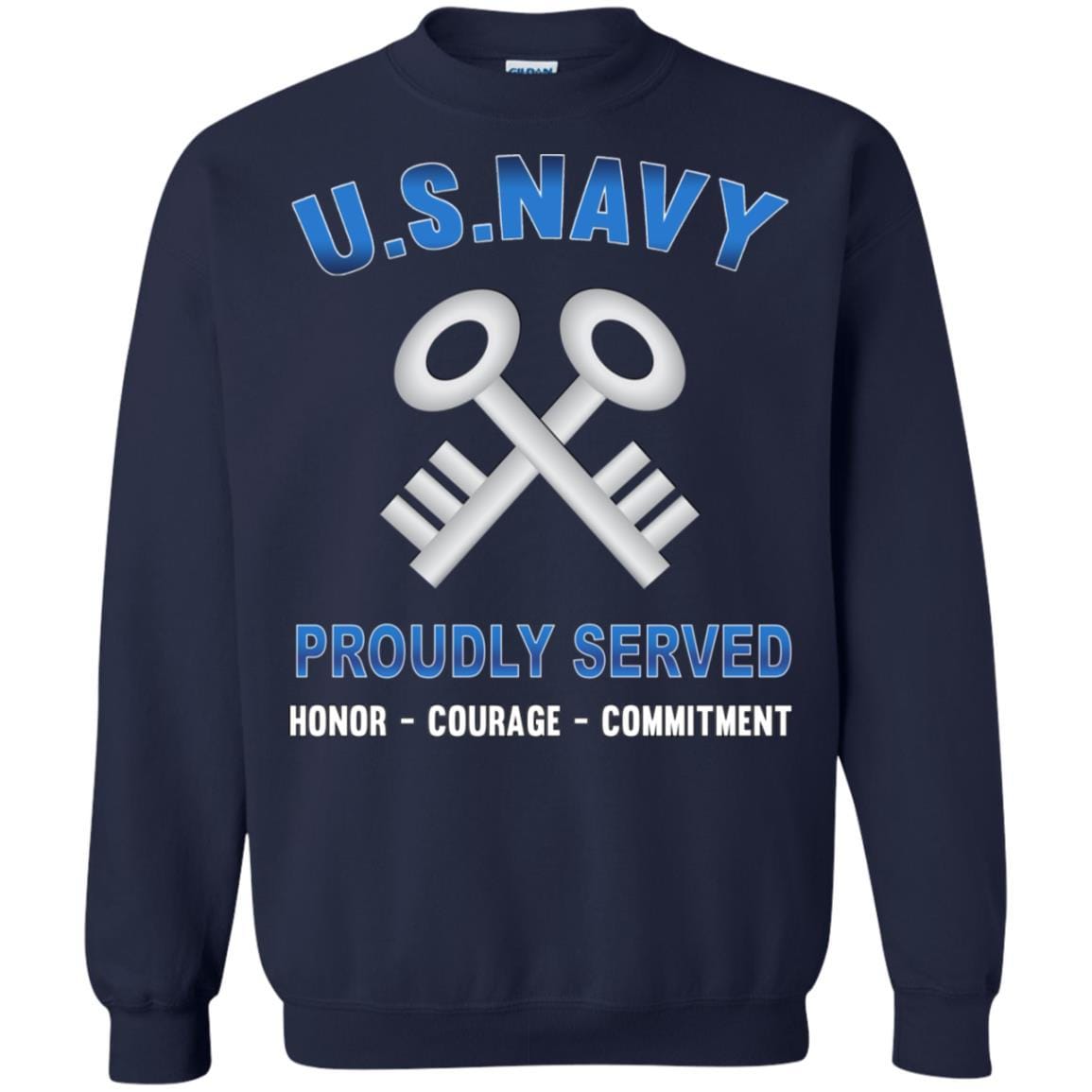 U.S Navy Logistics specialist Navy LS - Proudly Served T-Shirt For Men On Front-TShirt-Navy-Veterans Nation