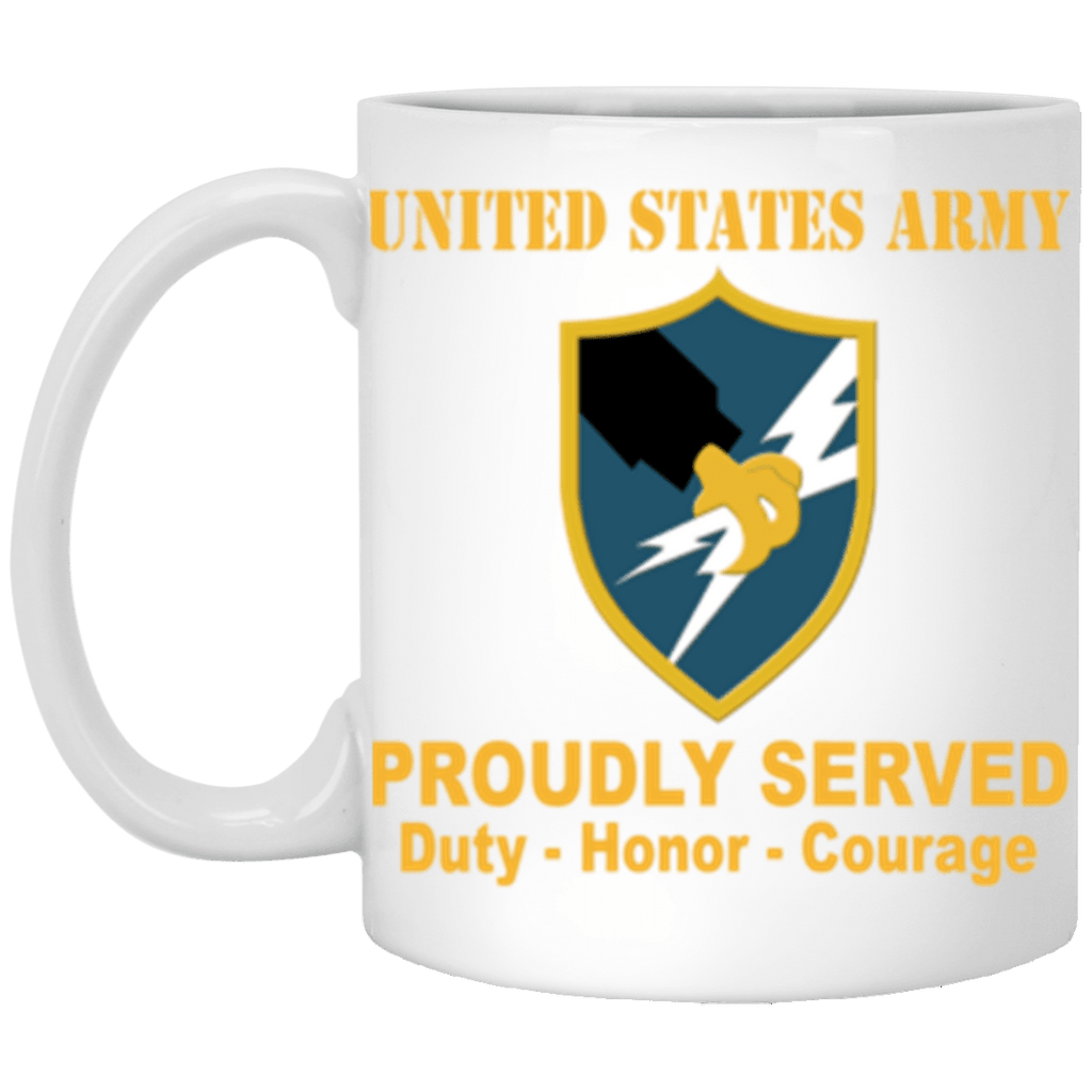 US Army Security Agency Proudly Served Core Values 11 oz. White Mug-Drinkware-Veterans Nation