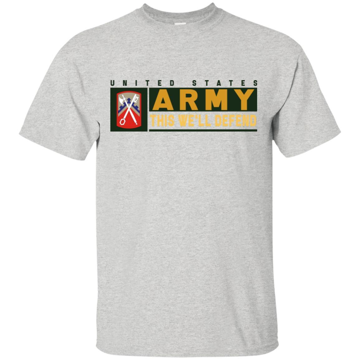 US Army 16TH SUSTAINMENT BRIGADE- This We'll Defend T-Shirt On Front For Men-TShirt-Army-Veterans Nation