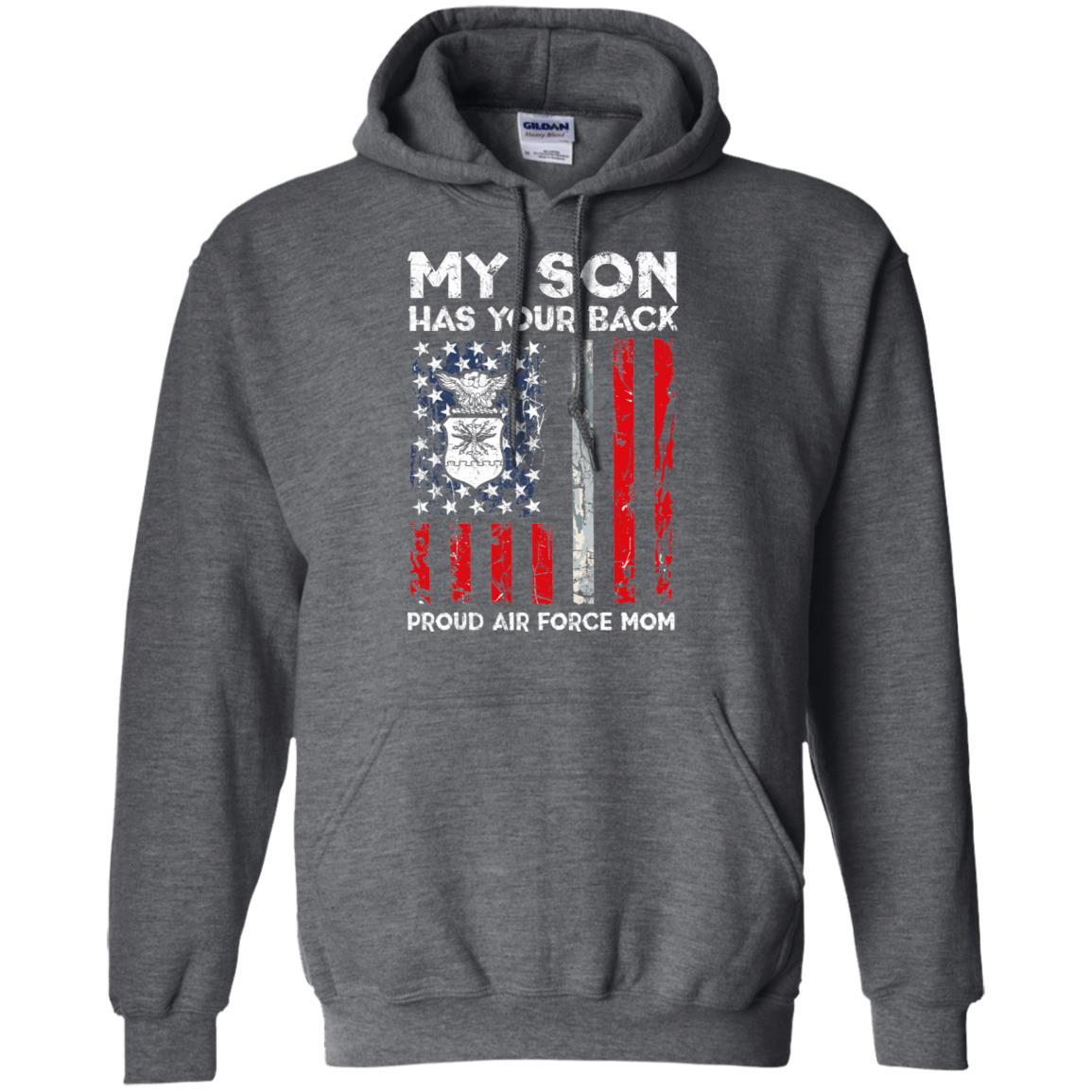 My Son Has Your Back - Proud Air Force Mom Men T Shirt On Front-TShirt-USAF-Veterans Nation