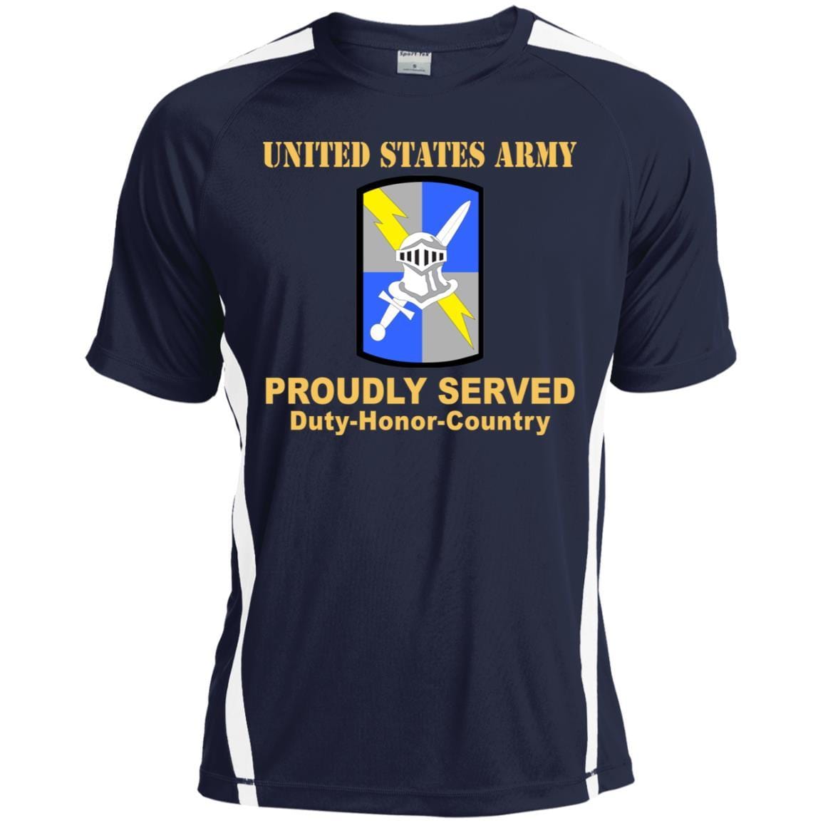 US ARMY 513 MILITARY INTELLIGENCE BRIGADE- Proudly Served T-Shirt On Front For Men-TShirt-Army-Veterans Nation