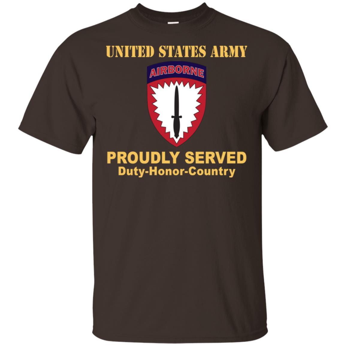 US ARMY SPECIAL OPERATIONS COMMAND EUROPE- Proudly Served T-Shirt On Front For Men-TShirt-Army-Veterans Nation