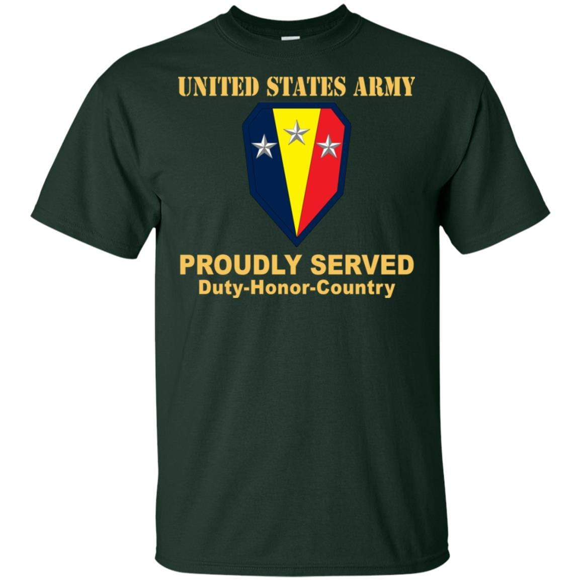 US ARMY 50TH INFANTRY BRIGADE COMBAT TEAM - Proudly Served T-Shirt On Front For Men-TShirt-Army-Veterans Nation