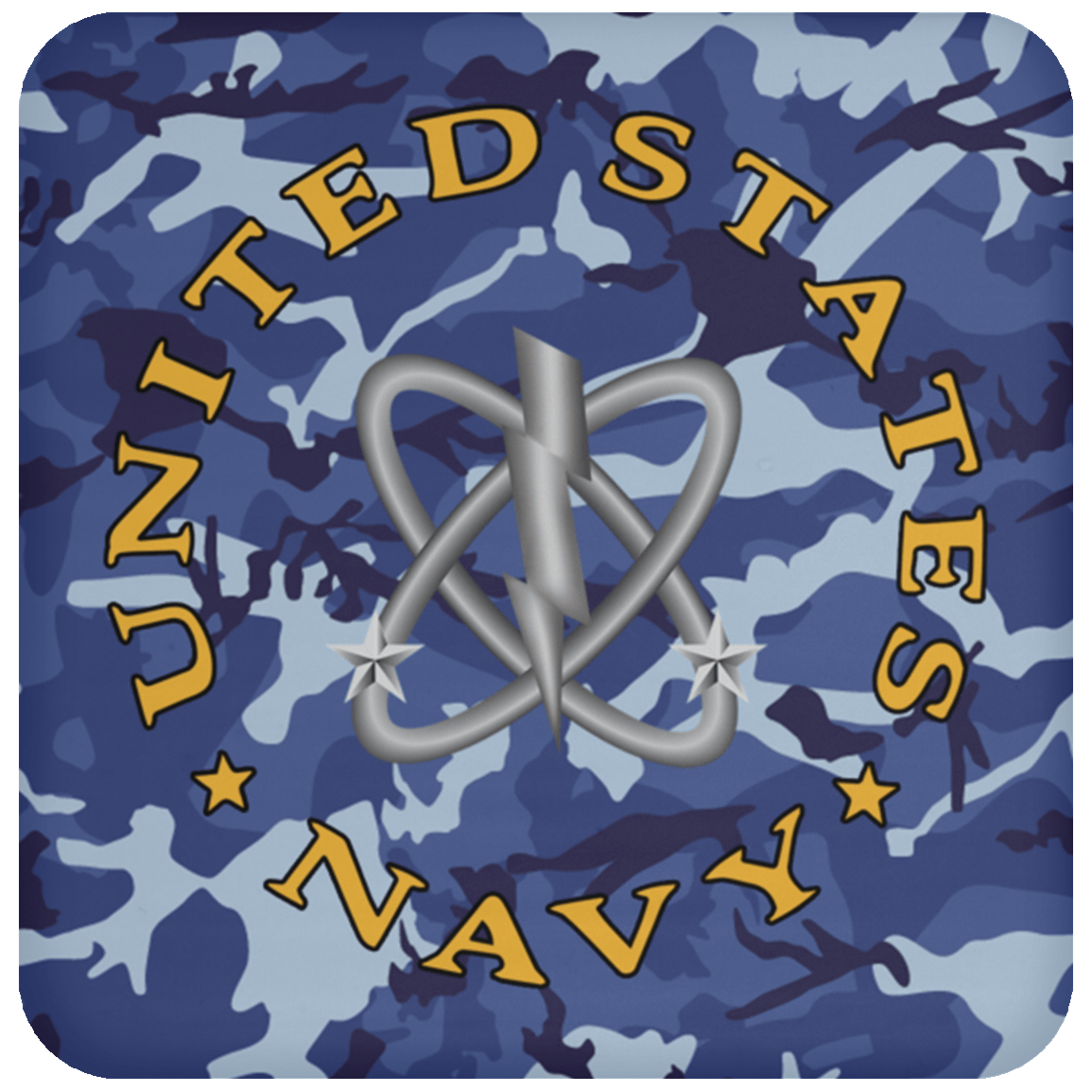 Navy Electronics Warfare Technician Navy EW - Proudly Served Coaster-Coaster-Navy-Rate-Veterans Nation
