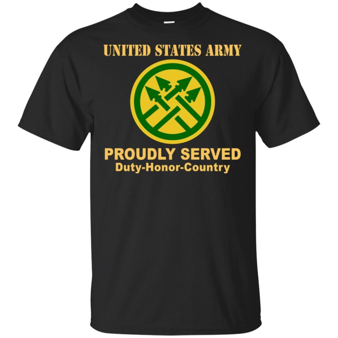 US ARMY 220TH MILITARY POLICE BRIGADE- Proudly Served T-Shirt On Front For Men-TShirt-Army-Veterans Nation