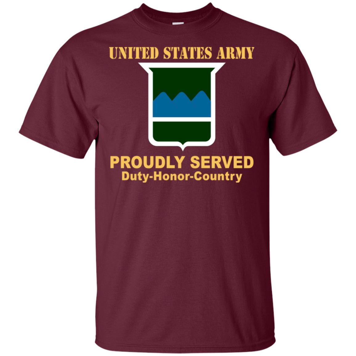 US ARMY 80TH TRAINING COMMAND - Proudly Served T-Shirt On Front For Men-TShirt-Army-Veterans Nation