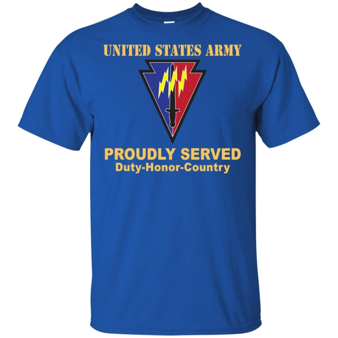 US ARMY 219TH BATTLEFIELD SURVEILLANCE- Proudly Served T-Shirt On Front For Men-TShirt-Army-Veterans Nation