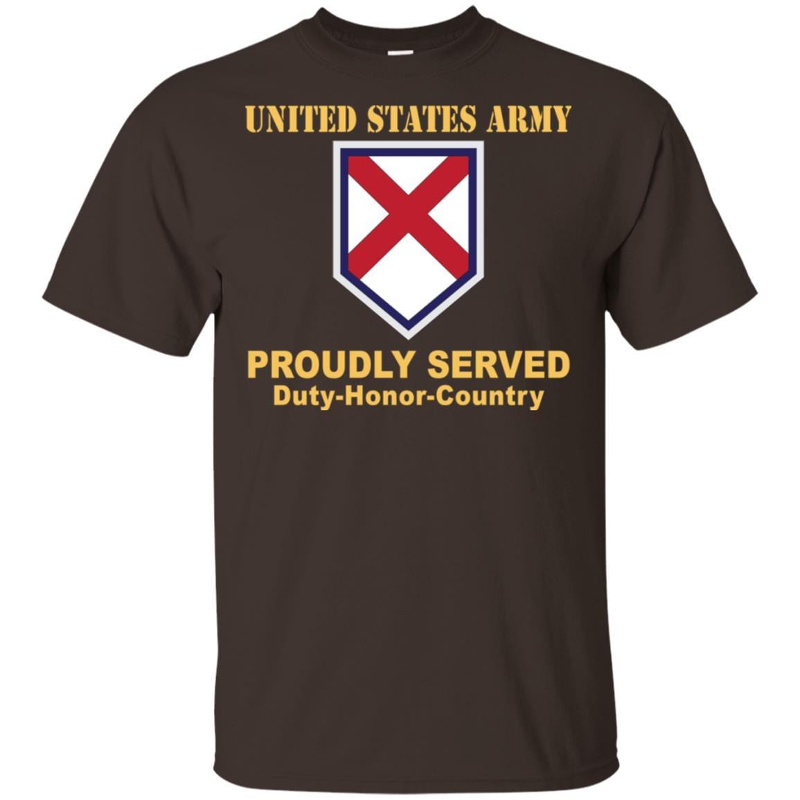 US ARMY 226TH MANEUVER ENHANCMENT BRIGADE- Proudly Served T-Shirt On Front For Men-TShirt-Army-Veterans Nation