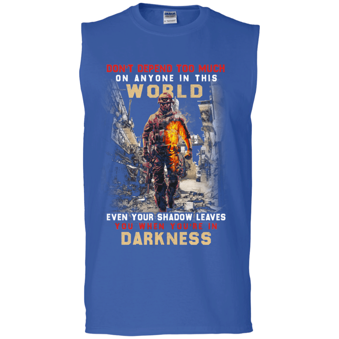 Military T-Shirt "DARKNESS VETERAN"-TShirt-General-Veterans Nation