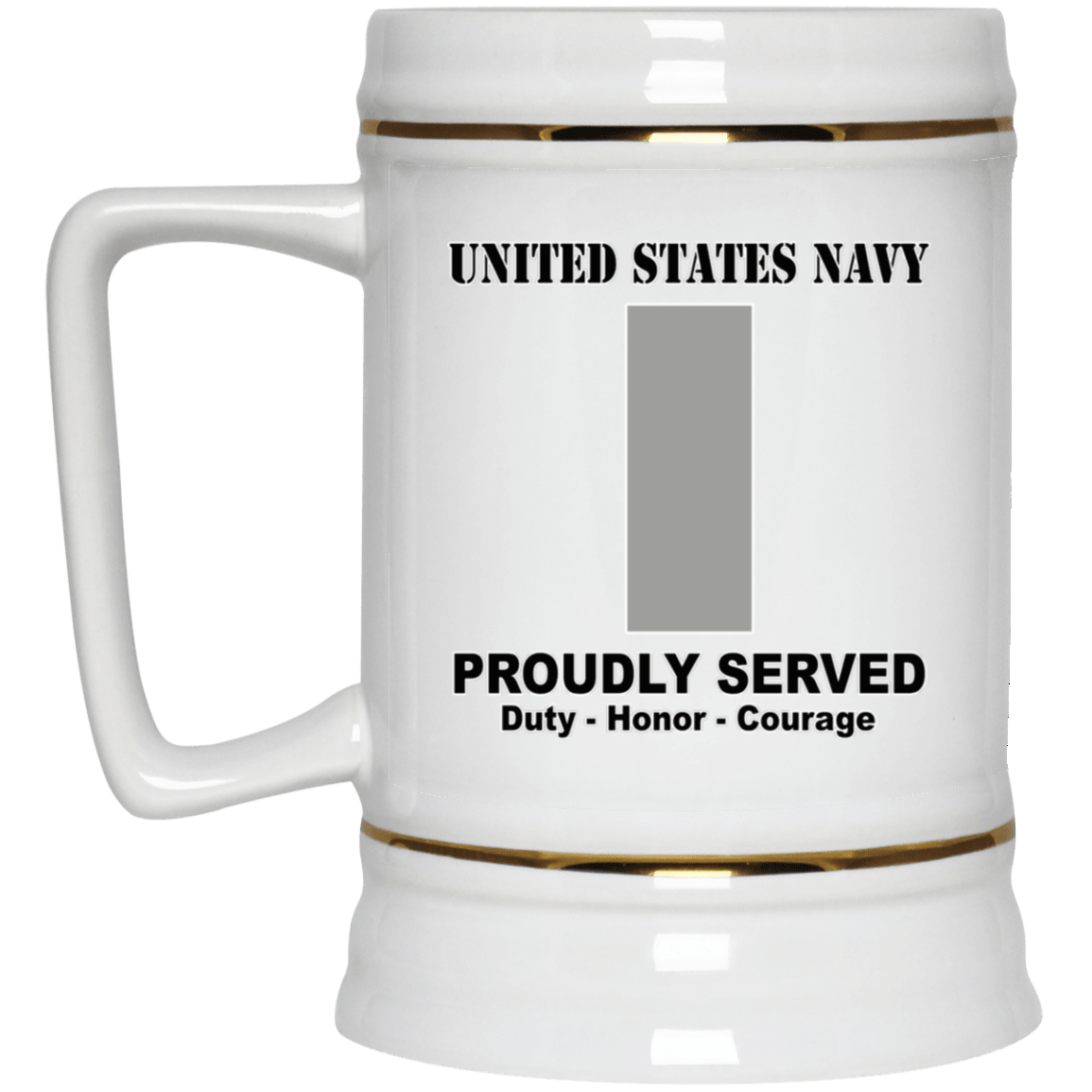 US Navy O-2 Lieutenant Junior Grade O2 LTJG Junior Officer Ranks T shirt White Coffee Mug - Stainless Travel Mug-Mug-Navy-Officer-Veterans Nation