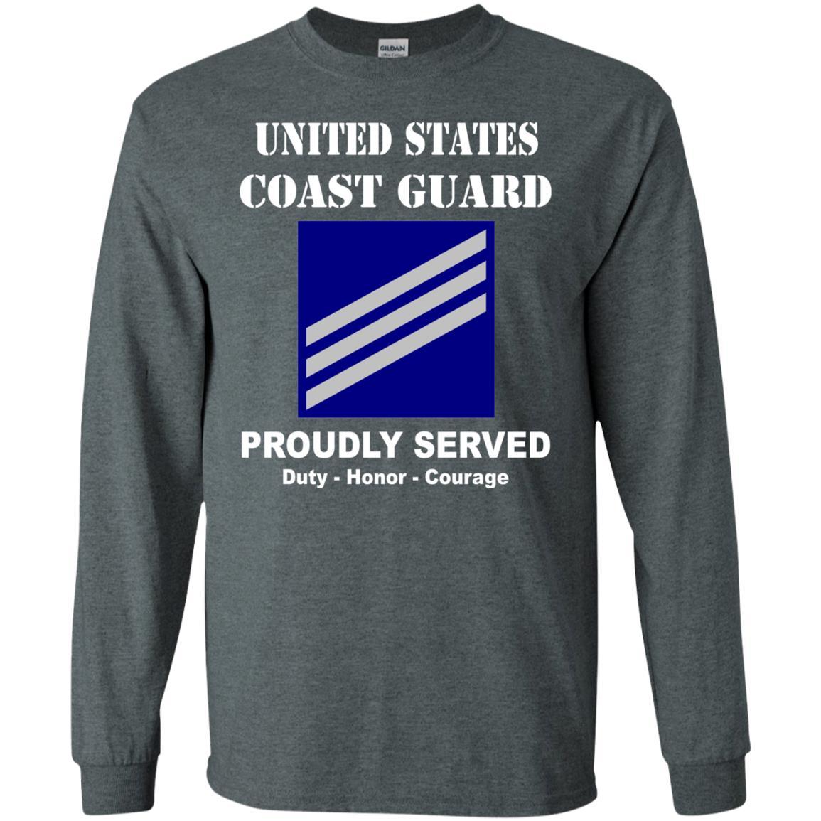 US Coast Guard E-3 Seaman E3 SN Seaman Men Front USCG T Shirt-TShirt-USCG-Veterans Nation