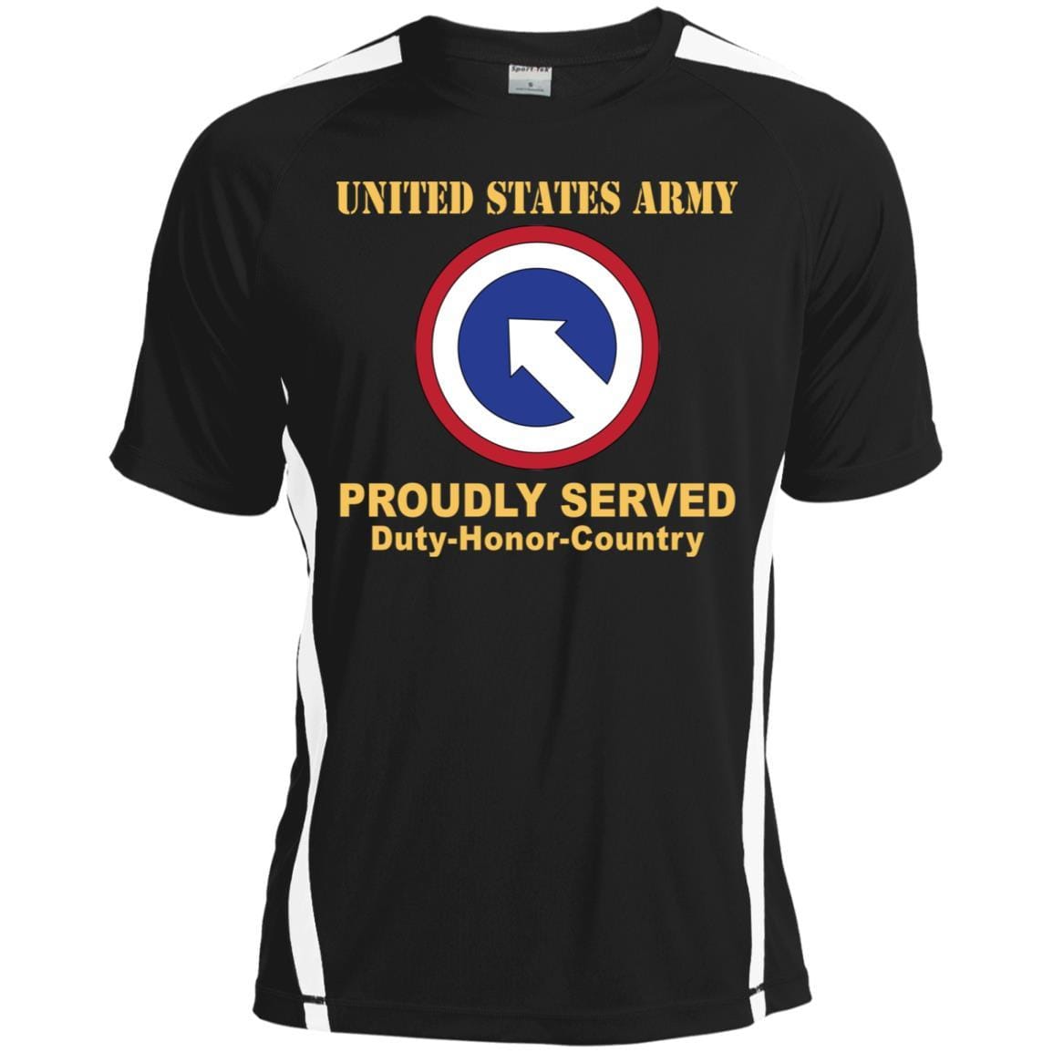 US ARMY 1ST SUSTAINMENT- Proudly Served T-Shirt On Front For Men-TShirt-Army-Veterans Nation