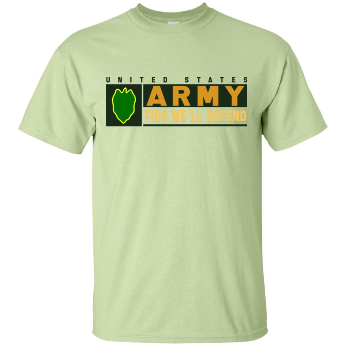 US Army 24th Infantry Division- This We'll Defend T-Shirt On Front For Men-TShirt-Army-Veterans Nation