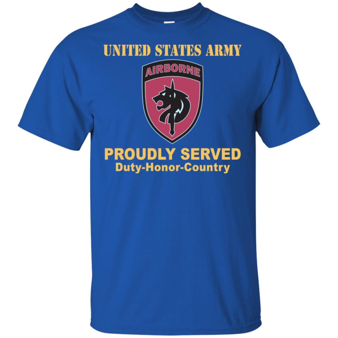 US ARMY SPECIAL OPERATIONS COMMAND AFRICA- Proudly Served T-Shirt On Front For Men-TShirt-Army-Veterans Nation