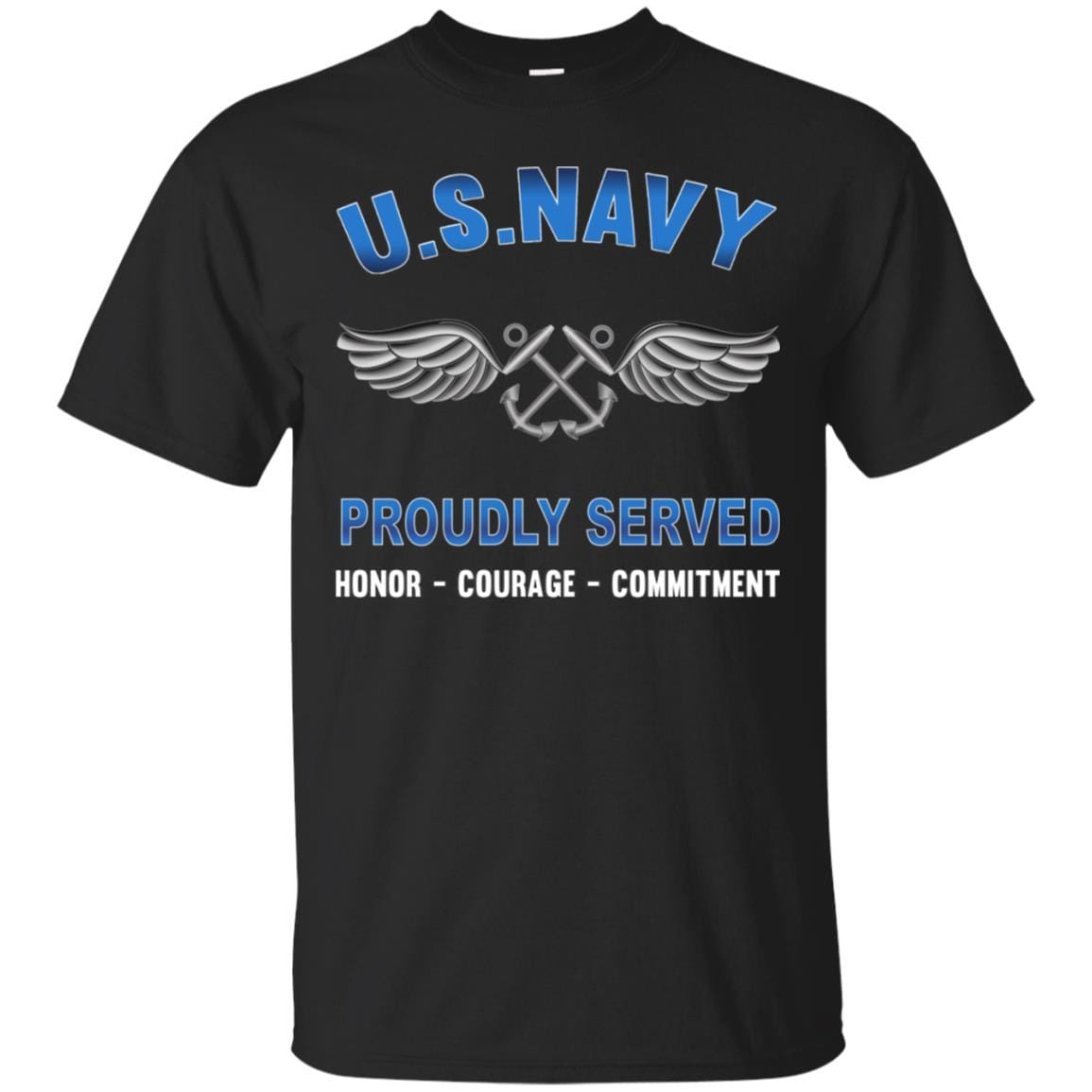 U.S Navy Aviation Boatswain's Mate Navy AB - Proudly Served T-Shirt For Men On Front-TShirt-Navy-Veterans Nation