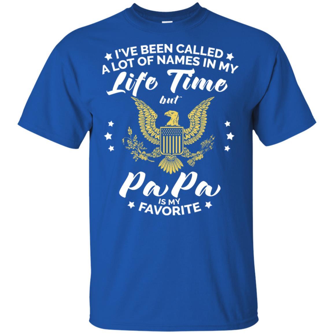 i've been called a lot of things in my life but papa - ARMY T-Shirt On Front-TShirt-Army-Veterans Nation