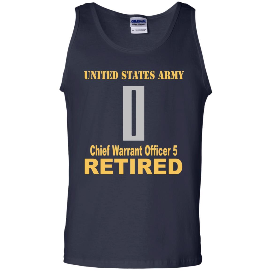 US Army W-5 Chief Warrant Officer 5 W5 CW5 Warrant Officer Retired Men T Shirt On Front-TShirt-Army-Veterans Nation