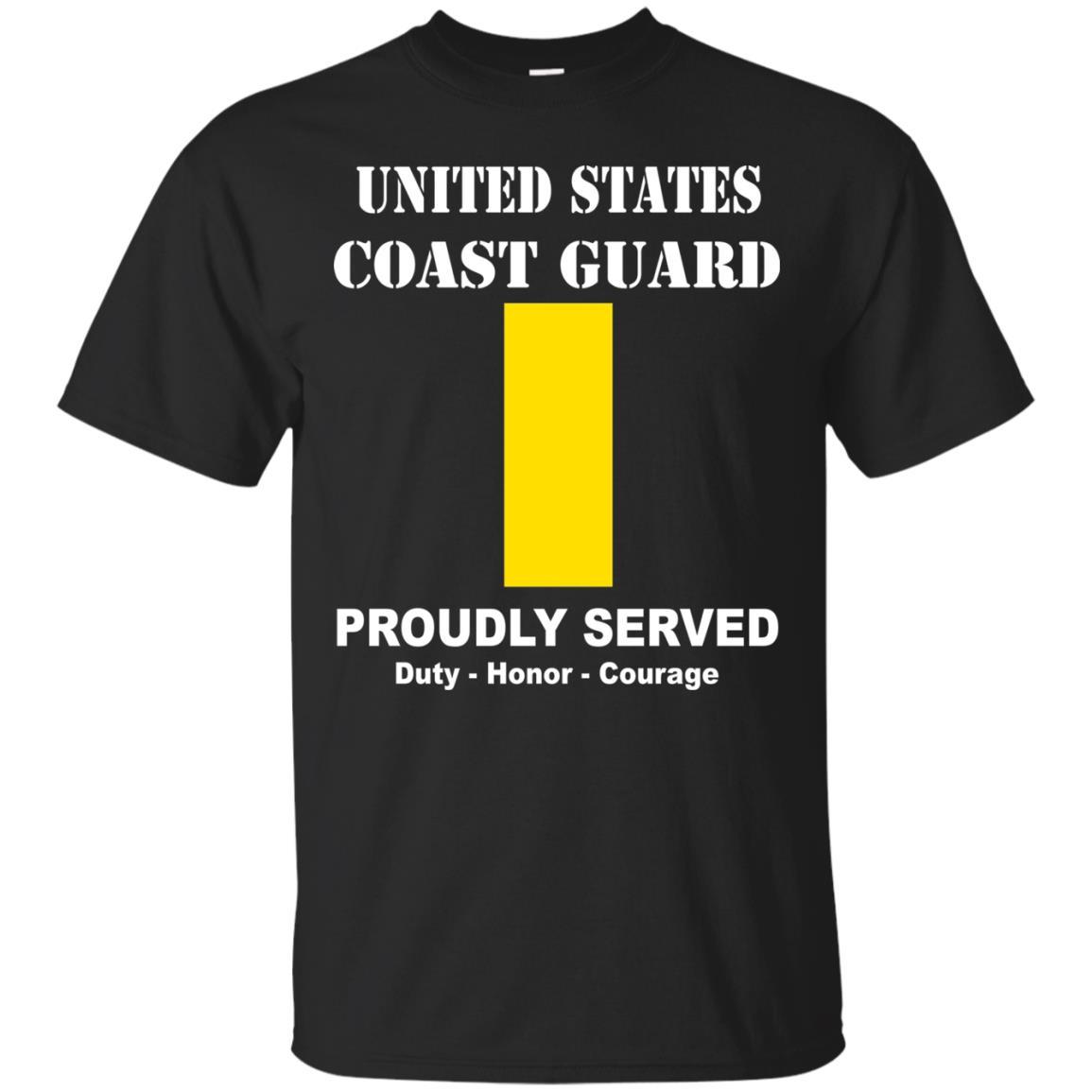US Coast Guard O-1 Ensign O1 ENS Junior Officer Men Front USCG T Shirt-TShirt-USCG-Veterans Nation