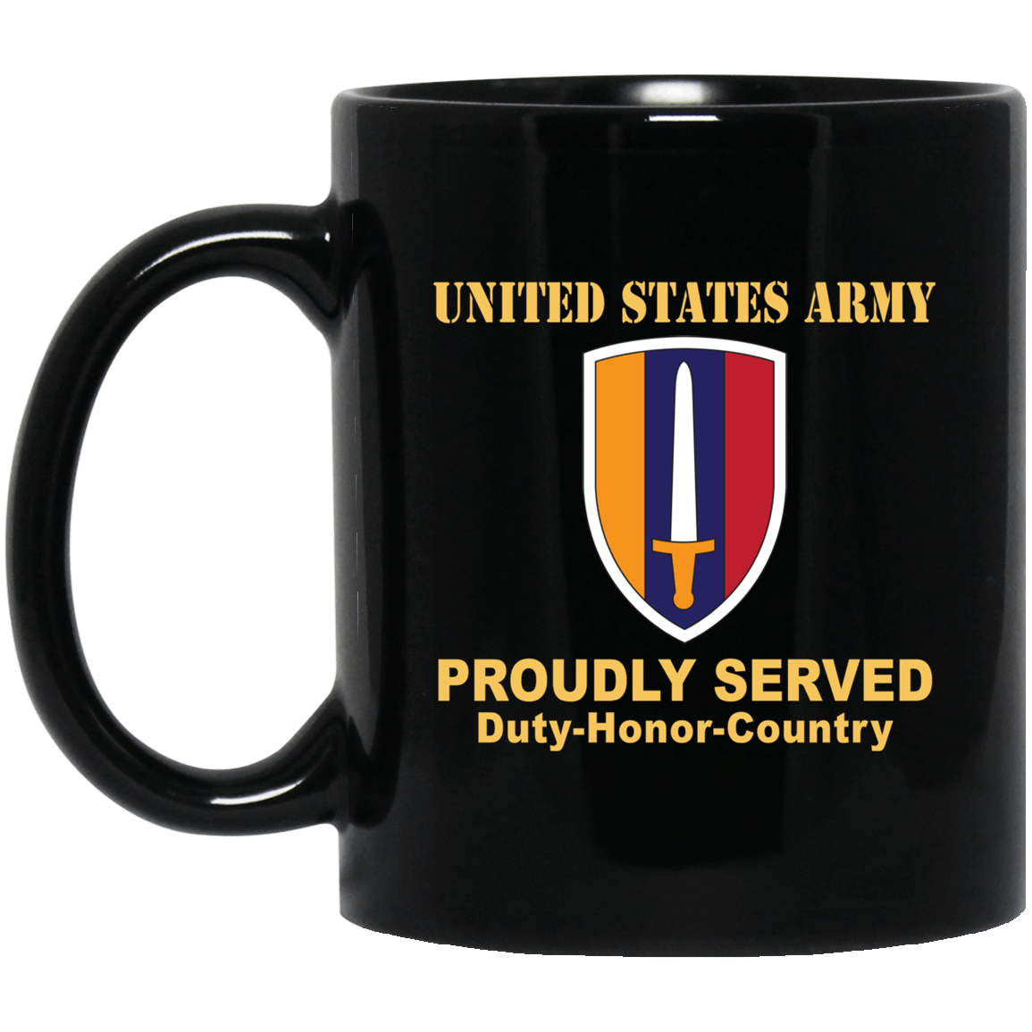 U.S. ARMY VIETNAM- 11 oz - 15 oz Black Mug-Mug-Army-CSIB-Veterans Nation