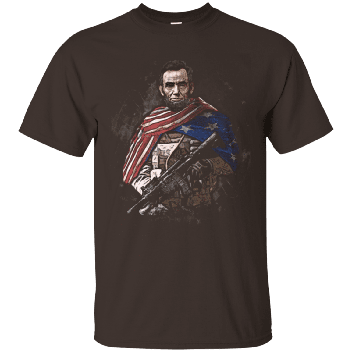 Military T-Shirt "Independent Day - Abraham Lincoln Soldier Presidents"-TShirt-General-Veterans Nation