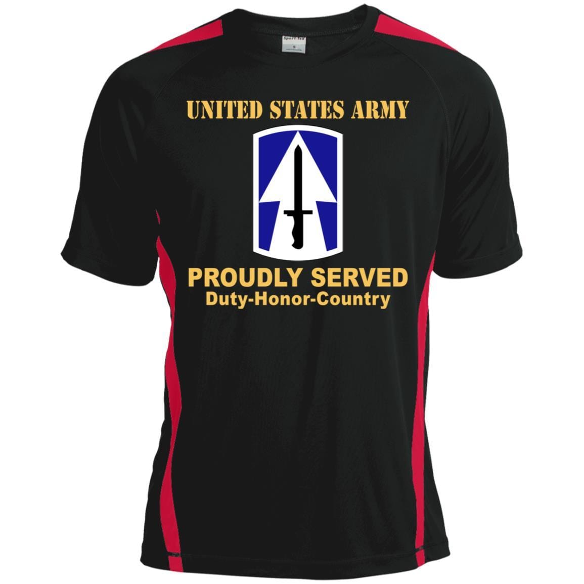 US ARMY 76TH INFANTRY BRIGADE COMBAT TEAM - Proudly Served T-Shirt On Front For Men-TShirt-Army-Veterans Nation