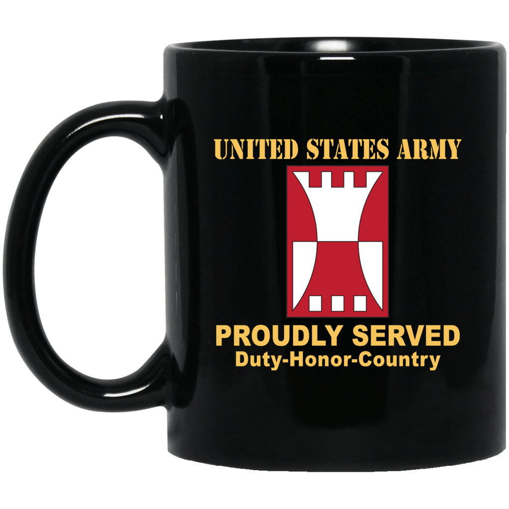 US ARMY 416 ENGINEER COMMAND- 11 oz - 15 oz Black Mug-Mug-Army-CSIB-Veterans Nation