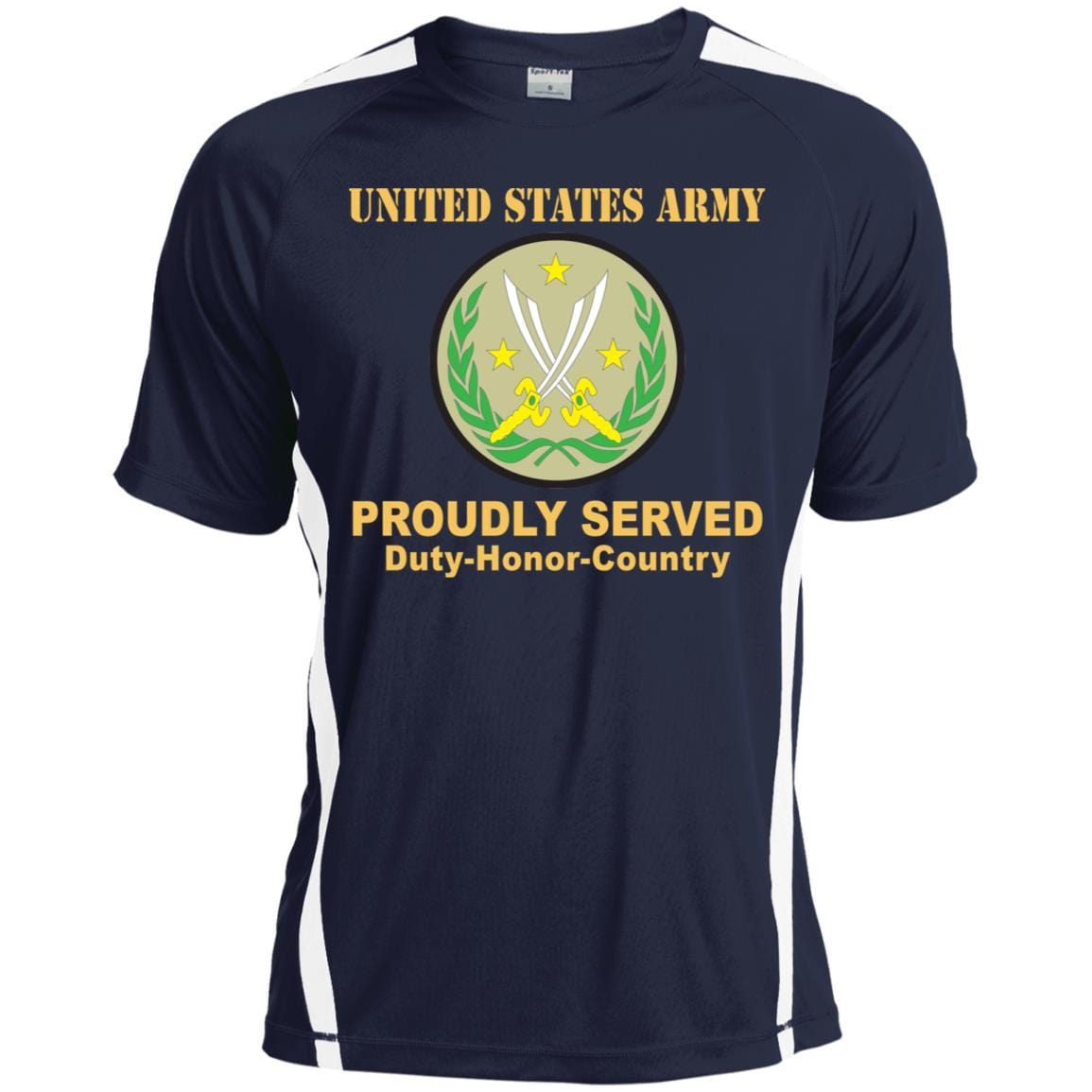 US ARMY CSIB COMBINED JOINT TASK FORCE - OPERATION INHERENT RESOLVE- Proudly Served T-Shirt On Front For Men-TShirt-Army-Veterans Nation