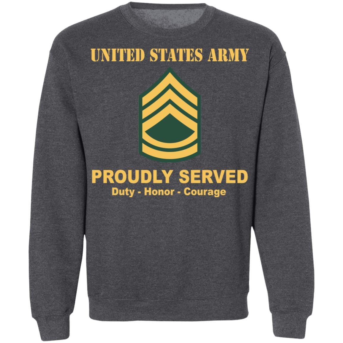 US Army E-7 Sergeant First Class E7 SFC Noncommissioned Officer Ranks Crewneck Pullover Sweatshirt-TShirt-Army-Veterans Nation