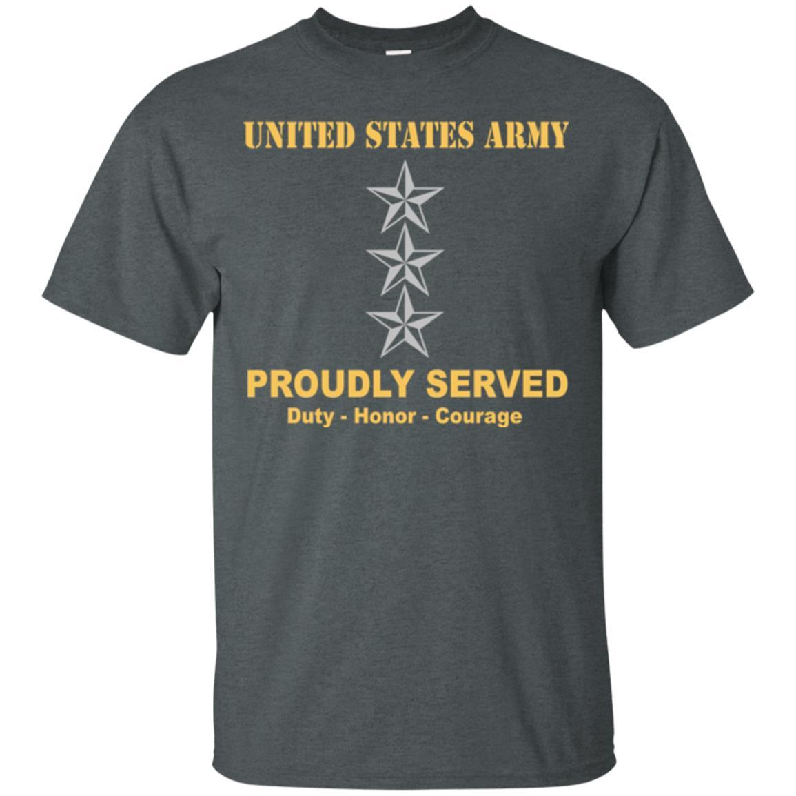 US Army O-9 Lieutenant General O9 LTG General Officer Ranks Men Front Shirt US Army Rank-TShirt-Army-Veterans Nation