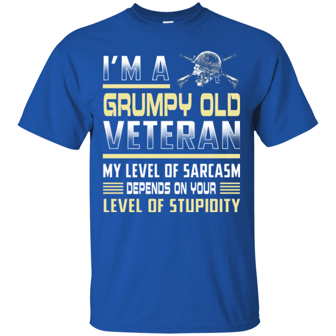 Military T-Shirt "Grumpy Old Veteran - Women" Front-TShirt-General-Veterans Nation