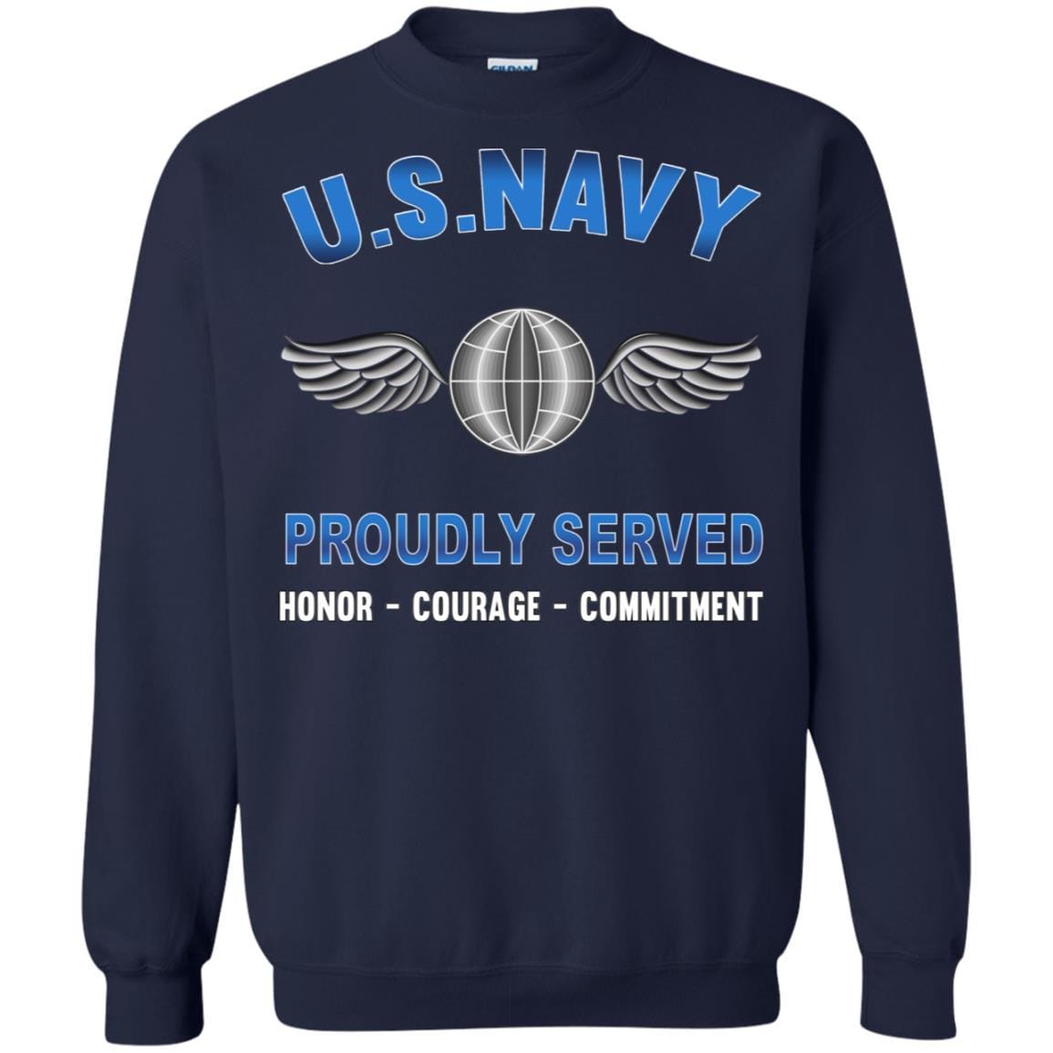 Navy Aviation Electricians Mate Navy AE - Proudly Served T-Shirt For Men On Front-TShirt-Navy-Veterans Nation
