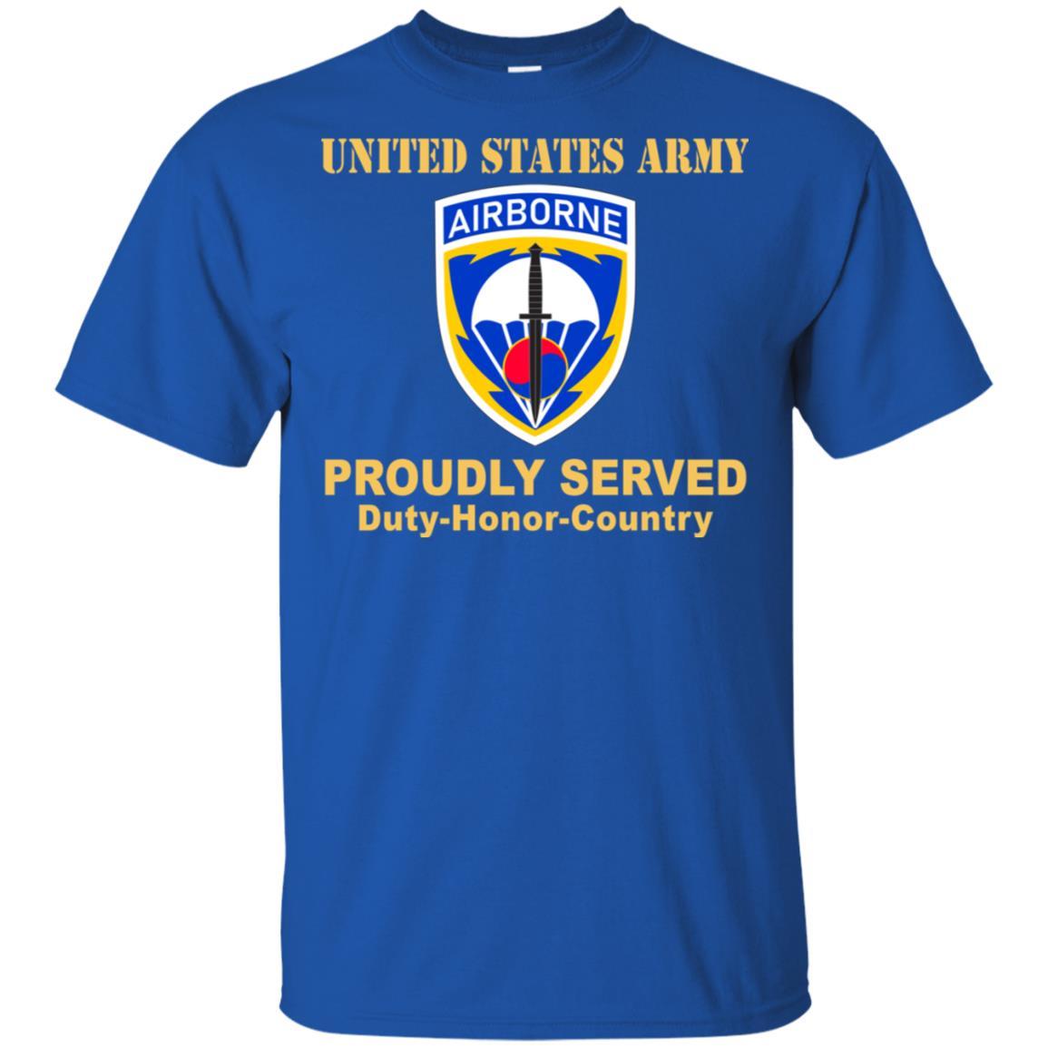 US ARMY SPECIAL OPERATIONS COMMAND KOREA- Proudly Served T-Shirt On Front For Men-TShirt-Army-Veterans Nation