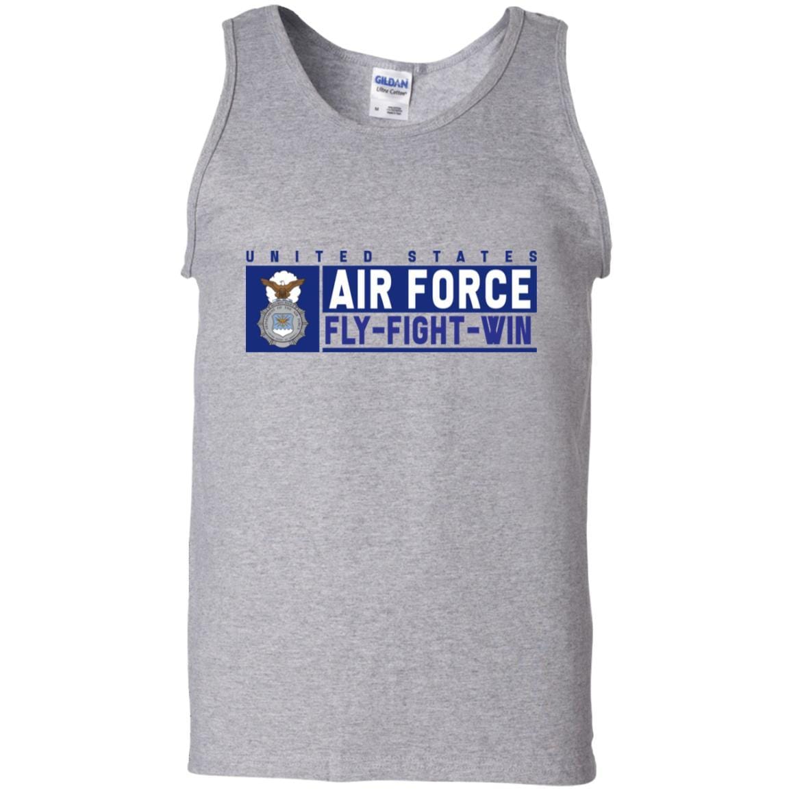 US Air Force Security Police Fly - Fight - Win T-Shirt On Front For Men-TShirt-USAF-Veterans Nation