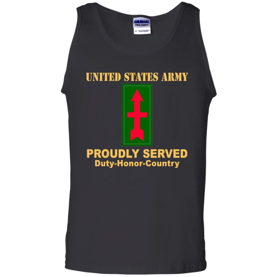 US ARMY 32ND INFANTRY BRIGADE COMBAT TEAM CSIB - Proudly Served T-Shirt On Front For Men-TShirt-Army-Veterans Nation