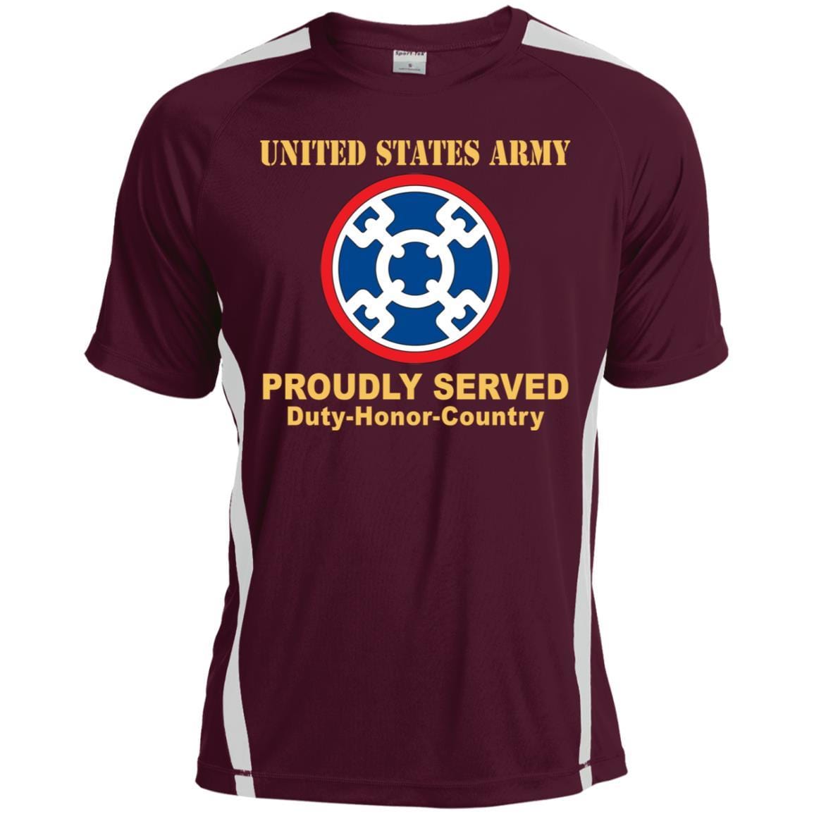 US ARMY 310TH SUSTAINMENT COMMAND- Proudly Served T-Shirt On Front For Men-TShirt-Army-Veterans Nation