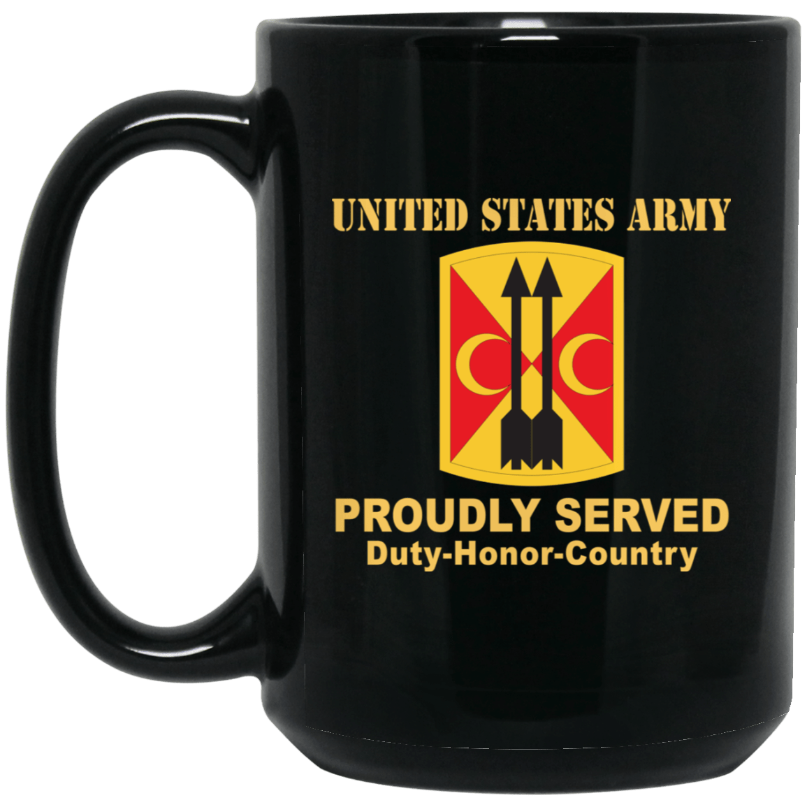 US ARMY 212 FIRES BRIGADE- 11 oz - 15 oz Black Mug-Mug-Army-CSIB-Veterans Nation